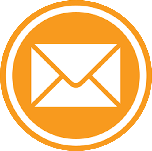 An orange envelope for email