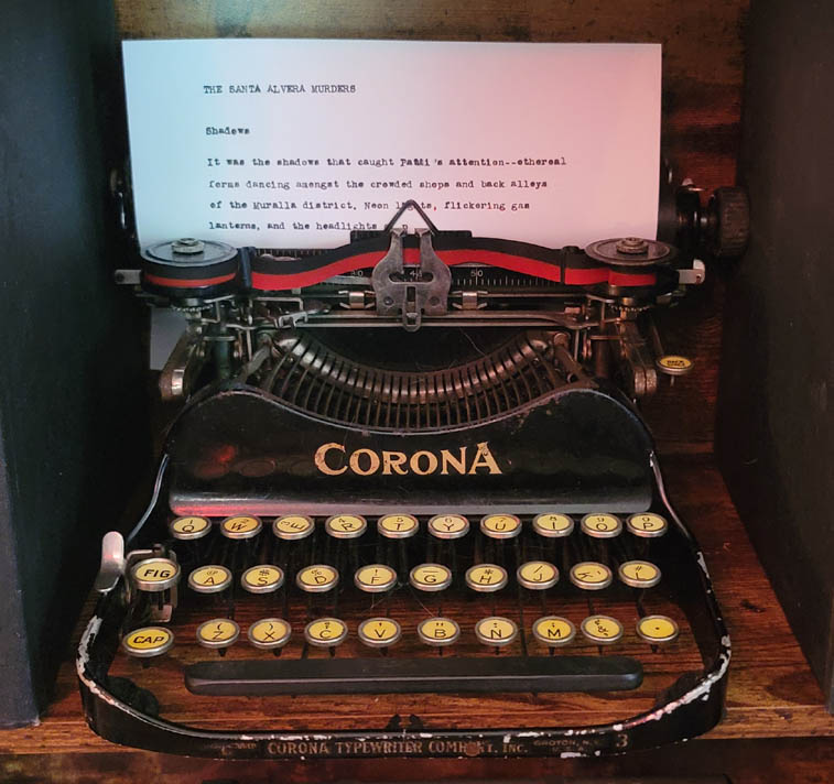 A picture of a typewriter